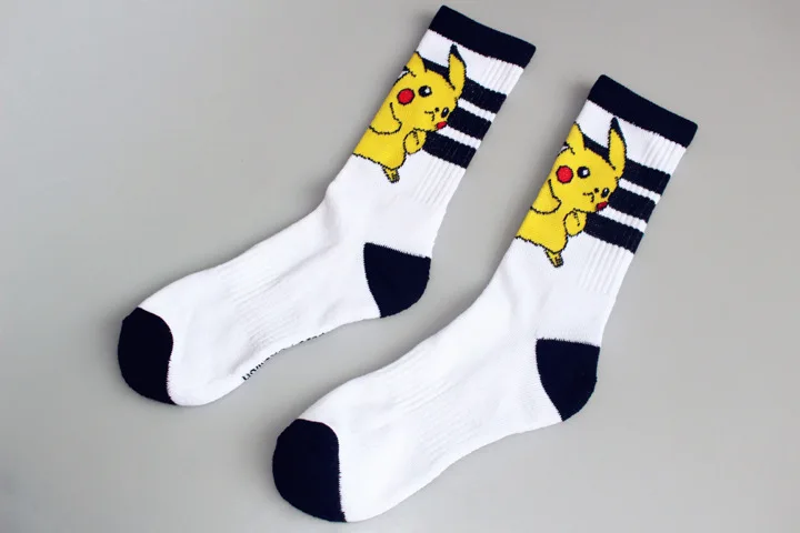 Новое поступление, японские милые носки с персонажами мультфильмов в стиле Харадзюку, женские и мужские длинные носки, компрессионные носки в стиле кавайного аниме - Цвет: 1