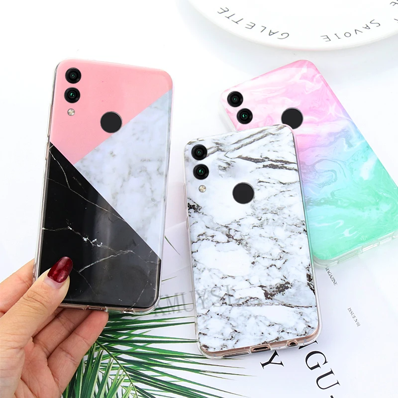 

Marble Silicon Soft TPU Case for huawei Y6 Y7 Prime Y9 2019 P Smart 2018 P20 P30 Pro Honor 8X 8C 7A 7C Pro Mate 20 10 Lite Cover