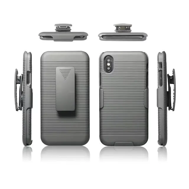 Чехол кобура 2 в 1 гибридный жесткий чехол с подставкой и зажимом для iPhone X/XS|case case|2