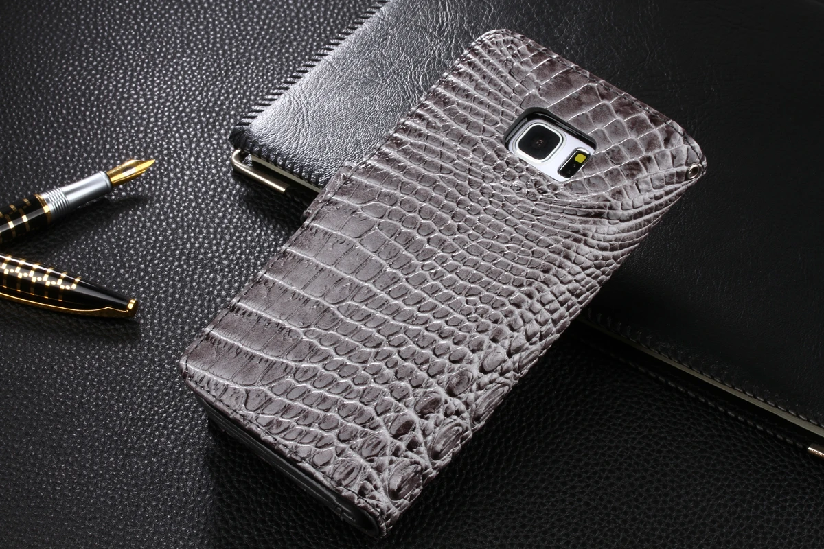 Роскошный чехол-кошелек для SAMSUNG Galaxy S7 Edge S8 S9 S10 Plus A30 A40 A50 A60 откидная крышка чехол из крокодиловой кожи чехол для телефона
