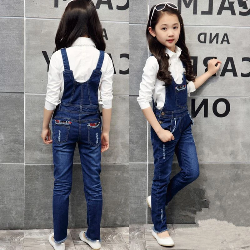 girls denim romper