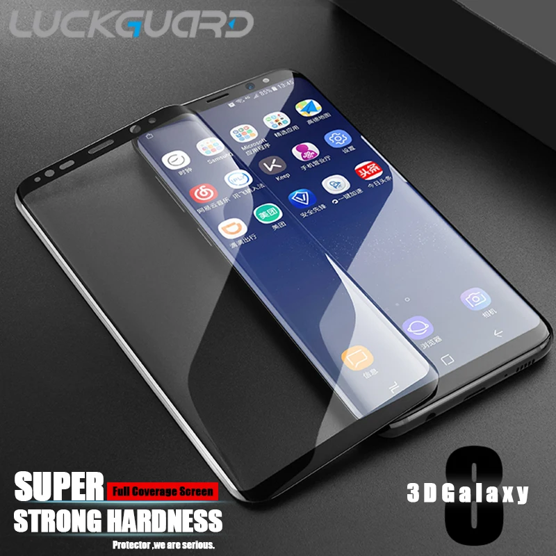 for Samsung S8 glass Galaxy S8 3D Tempered Glass 9H Curved Screen