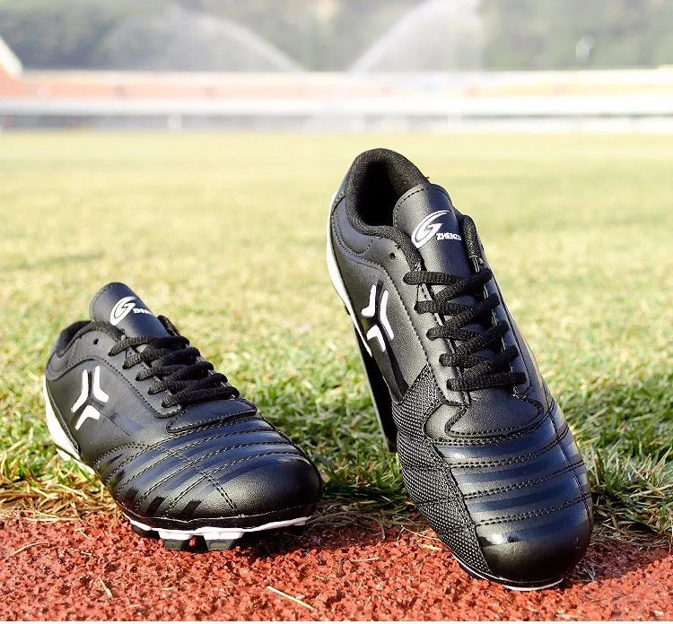 Футбольные бутсы Бразилия Популярные Стильные Мужские Молодежные футбольные бутсы хорошего качества 35-44 размер черная футбольная обувь Бутсы
