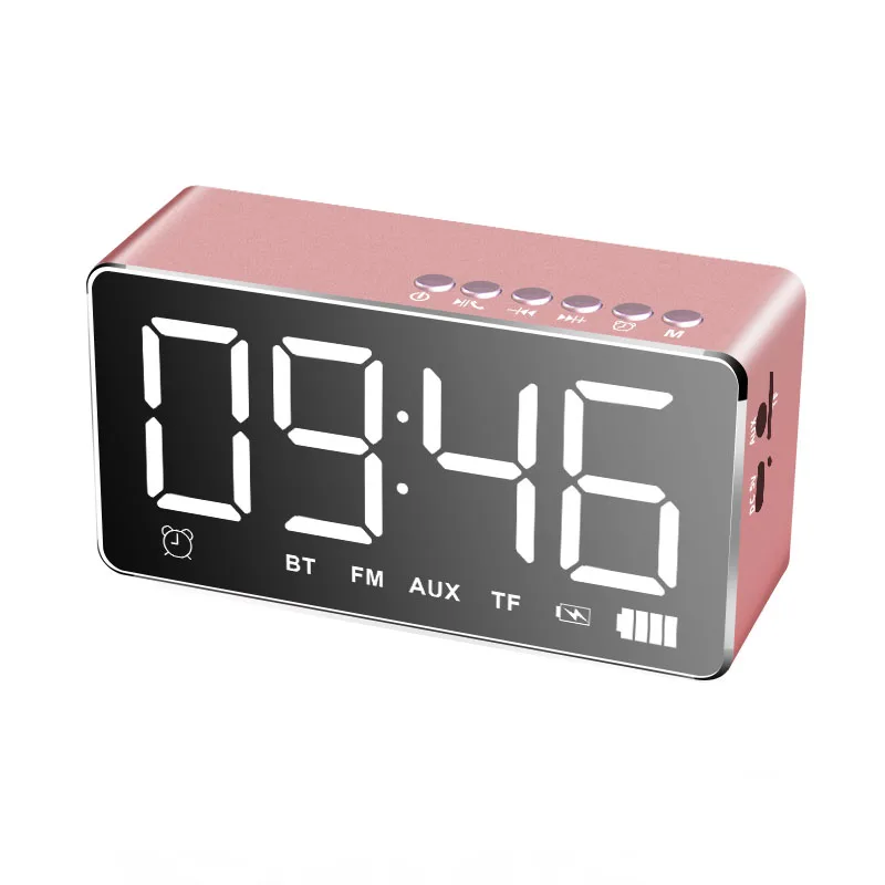 Bluetooth динамик Будильник беспроводной Главная карта телефон сабвуфер цифровой Despertador Reloj проецирования секундомер электронные часы