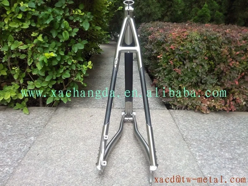 Clearance titanium & carbon fiber mtb bike frame titanium montain bicycle frame Titanium weldless bike frameChinese titanium road bike fra 3