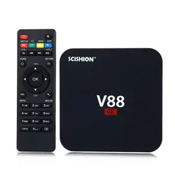 Scishion V88 4 К Android 5,1 Smart ТВ Box Rockchip 1G RAM 8G ROM 4 ядра 4 USB WiFi полный с грузом 1,5 ГГц HD медиаплеер