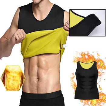 

Sleeveless Slimming Belt Belly Men Slimming Vest Body Shaper Abdomen Fat Burning Shaperwear Waist Sweat Corset Weight Loss