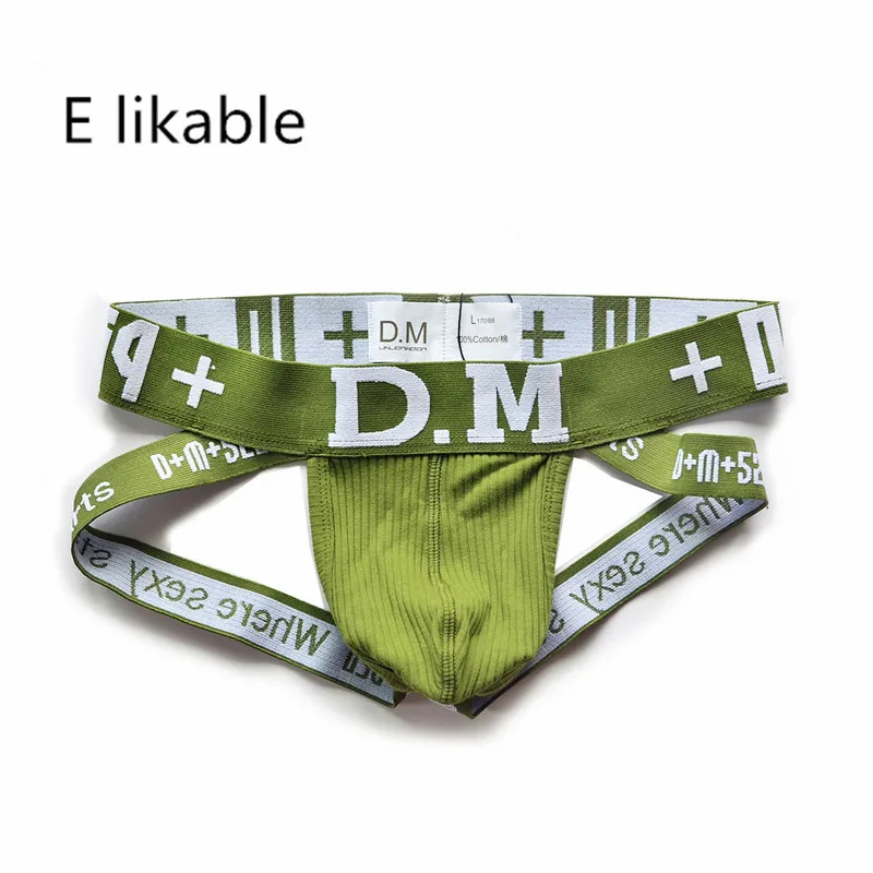 

E likable summer new letters men's underwear low waist sexy cotton comfortable breathable thong