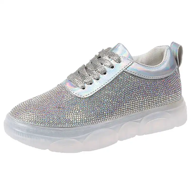 silver sequin tennis shoes womens