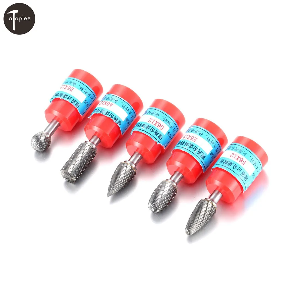 

1Pc 6X12mm Alloy Dremel Rotary Tools Burs Grinding Rotary Cutter File Grinding Bits Mold Processing Rotary Tool