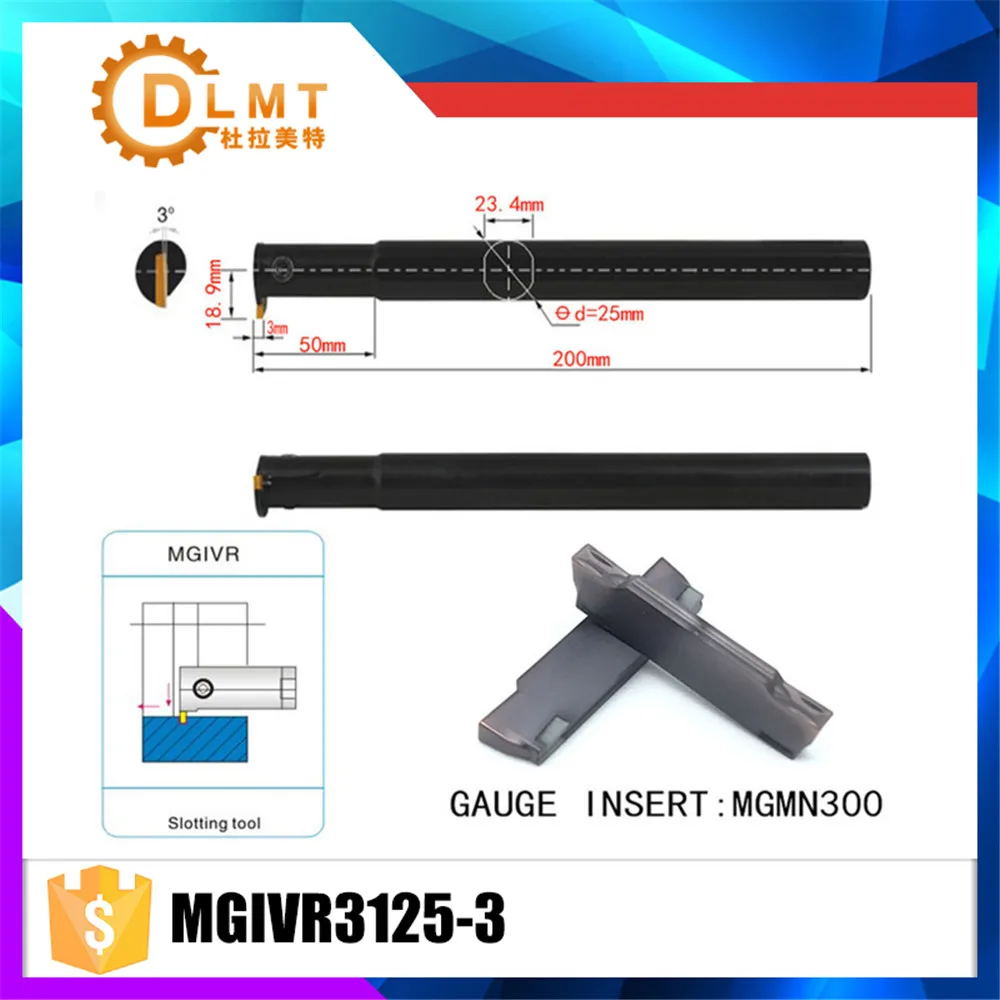 MGIVR3125-3 intermal прощание и калибровать Расточные Инструменты держатель для MGMN300 вставить правой панели мгмн 300