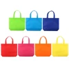 10PC Multi-use Gift Tote Bags Kids Birthday Party favor Non-woven Treat Bags 7 Solid Color with Handle Shopping Bag DIY Gift Bag ► Photo 2/6