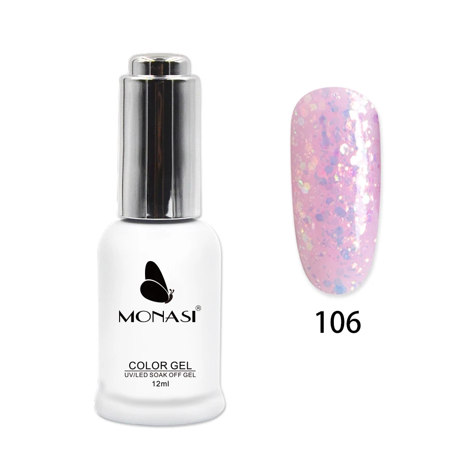 12ML Glitter Gel Nail Polish Soak Off Long Lasting Base and Top Gel Varnish 2019 Top Selling Glitte