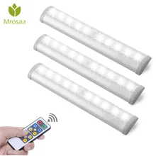Mrosaa Led Night Light 6V 1W 10 LEDs Motion Sensor Light Battery Powered Remote Control Dimming