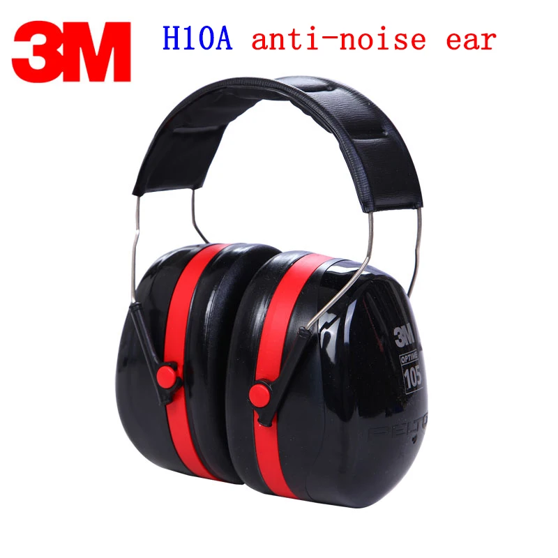 Meilleur 3 M H10A 105 style de Port Oreilles Véritable sécurité 3 M oreille défenseurs contre les Tirs formation Racing voiture Sommeil Casque