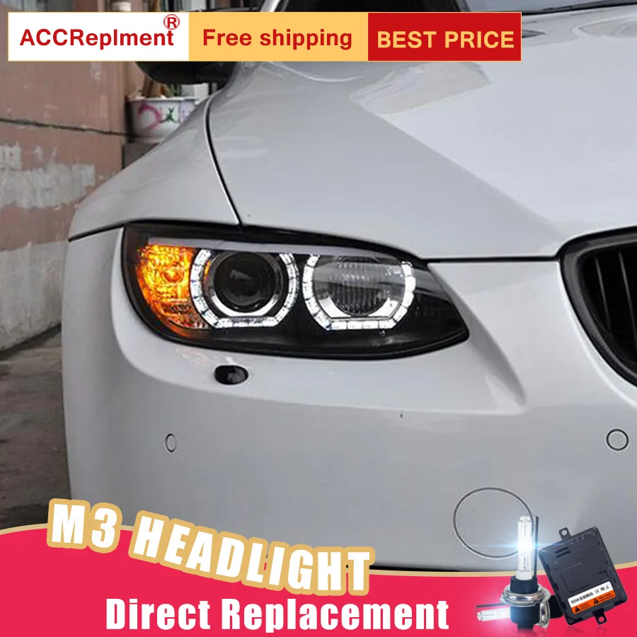 2Pcs LED Headlights For BMW M3 E92 E93 2008 2013 led car lights Angel