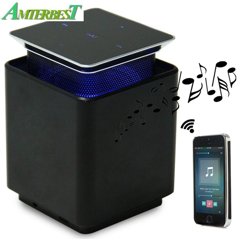 

AMTERBEST Portable Blutooth Speaker Switch Touch Screen Magnetic Levitation Subwoofer Floating Rotating Speaker Hands-free