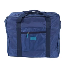 Темно-синие нейлоновые складные дорожные сумки, водонепроницаемые сумки для бизнеса и путешествий, вместительные сумки через плечо