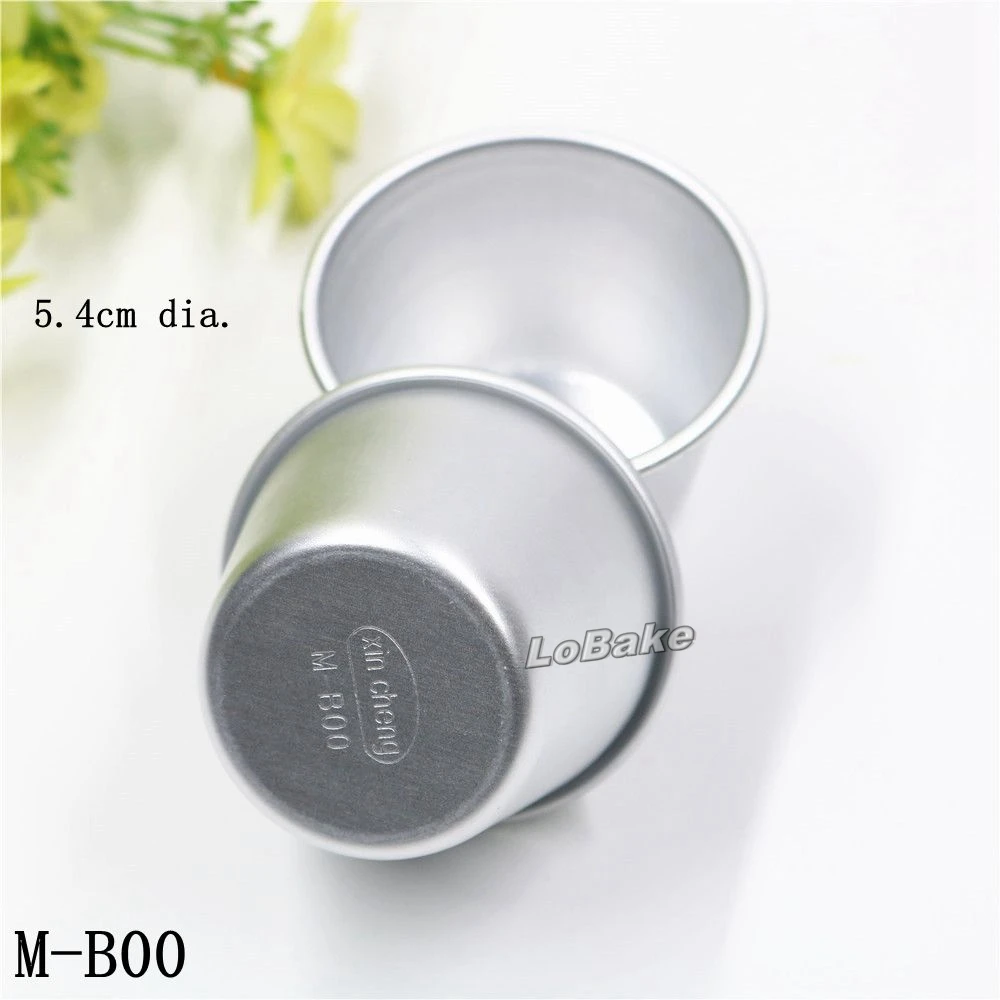 

(10pcs/lot) Mini size 5.4cm diameter cup shape aluminium alloy egg tart pan cupcake candy cheesecake mold DIY baking tools