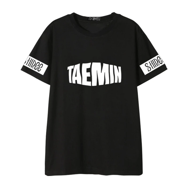 Kpop SHINee men T-shirt ONEW JONG HYUN KEY MINHO TAEMIN Crew Neck short sleeve summer unisex Tshirt New Tee (3)