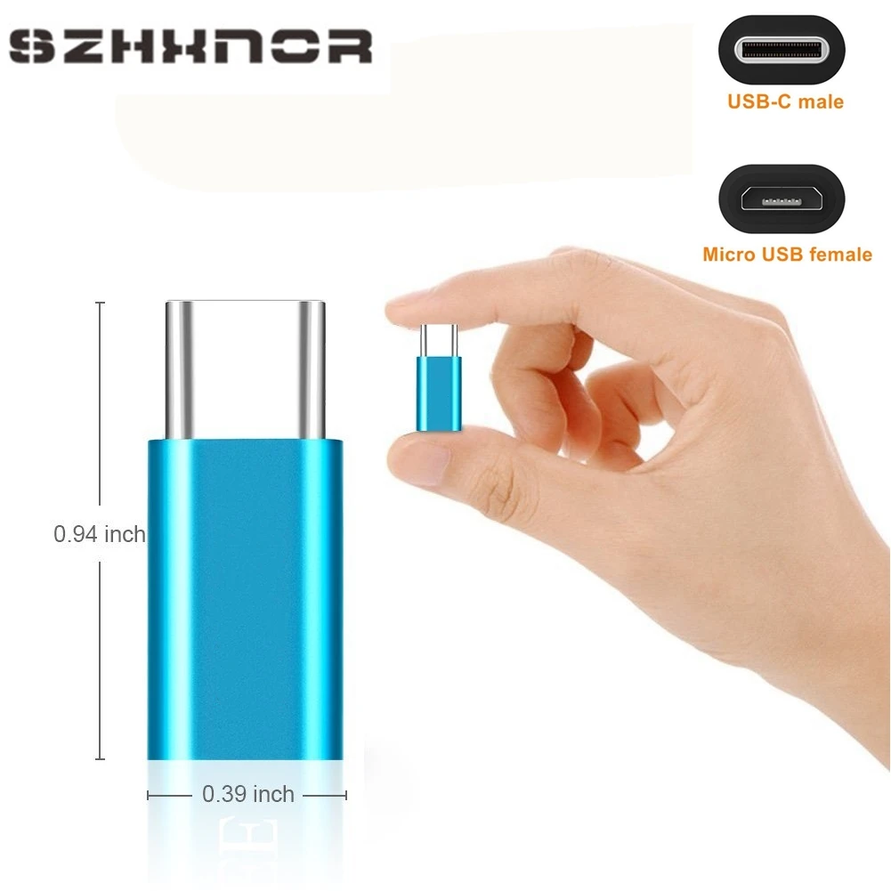 

Micro USB Female to Type C Male Adapter charger for Samsung Galaxy S10 S10e S10+ Note 9 8 A3 A5 A7 2017 A320F A520F A720F C5 Pro