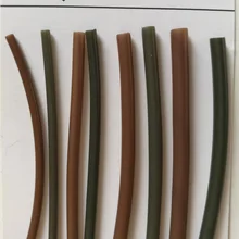 50 шт. Wise снасти Отопление термоусадочная трубка для рыбалка на Карпов установки в темно-зеленый или коричневый 1,0 мм 1,5 мм 2,0 мм 2,5 мм для рыболовных снастей