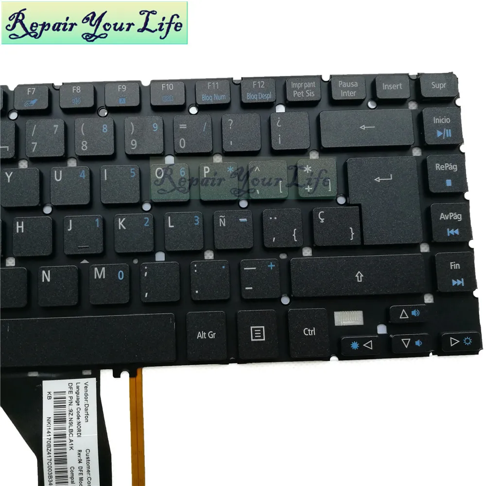 ACER R7-572 SP-B BACKLIT Keyboard 2