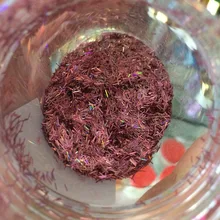 Розовый голографические цвета Блеск для ногтей пыль порошок для ногтей искусство и ремесла DIY Украшения