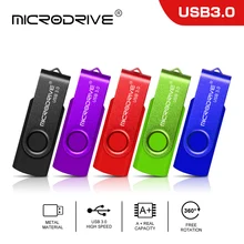 Металлический usb флеш-накопитель, USB 3,0, вращающийся флеш-накопитель, 16 ГБ, флеш-накопители, 32 ГБ, usb карта памяти, 64 ГБ, флеш-накопитель, 128 ГБ, высококачественный u-диск