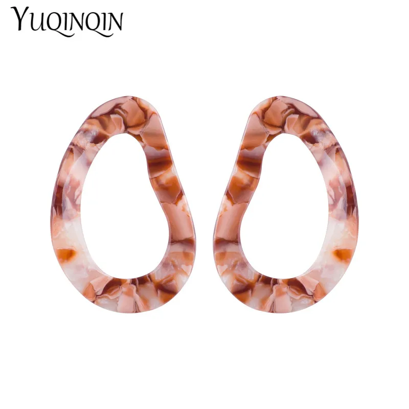 

Vintage Elegant Acetic Acid Acrylic Drop Earings for Women Geometric Acetate Resin Big Earrings For Girl Fashion Jewelry Brincos