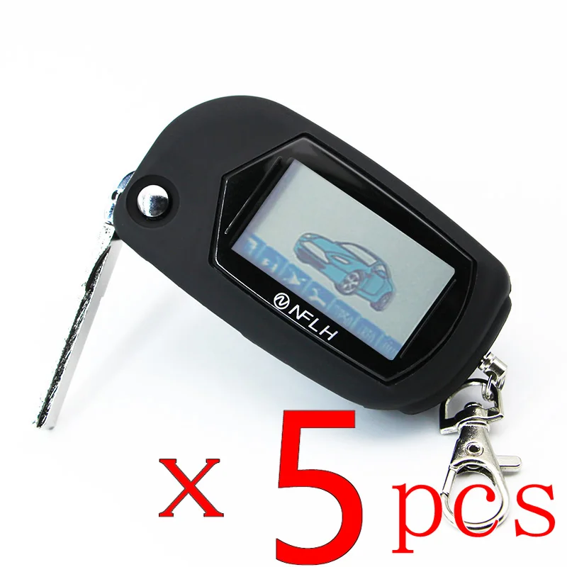 

5 Pcs/lot Starline A61 Two-way Car Burglar Alarm Keychain Anti-theft System Car Electronics RC Alarm Twage Car Alarm System