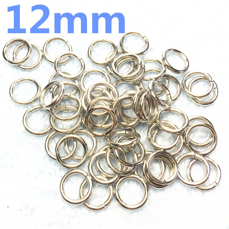 3-  12mm silver Metal O Rings O Ring Silver Tone Webbing Buckles Connect Strapping Belt Handbag Bags Clothes