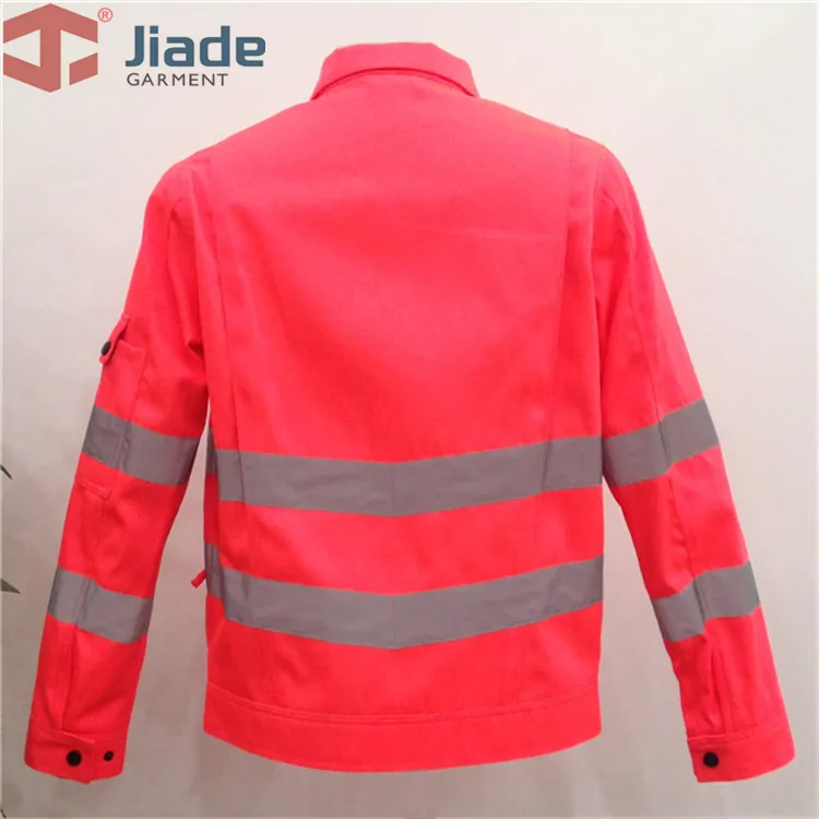 Мужская Светоотражающая куртка с длинным рукавом оранжевая/желтая/розовая|visibility