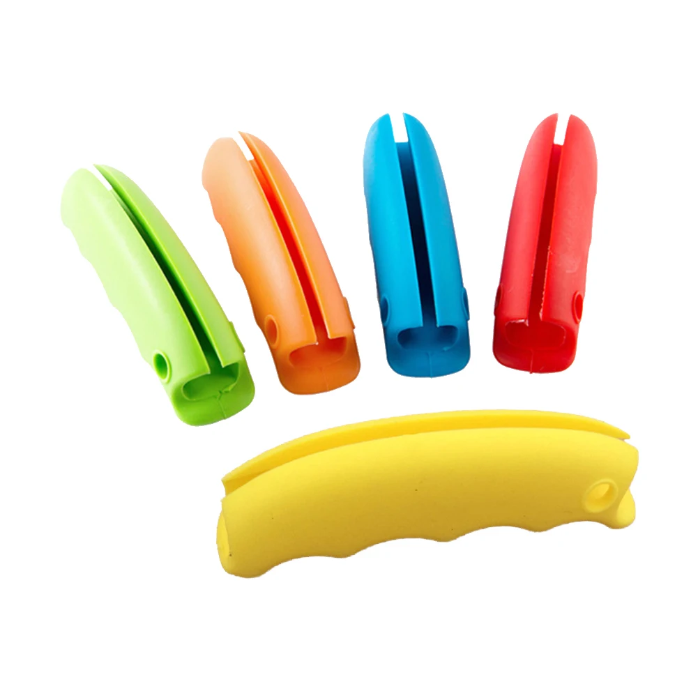 

1 PCS Silicone Mention Dish For Shopping Bag to Protect Hands Trip Grocery Bag Holder Clips Handle Carrier Lock Candy colors Hom