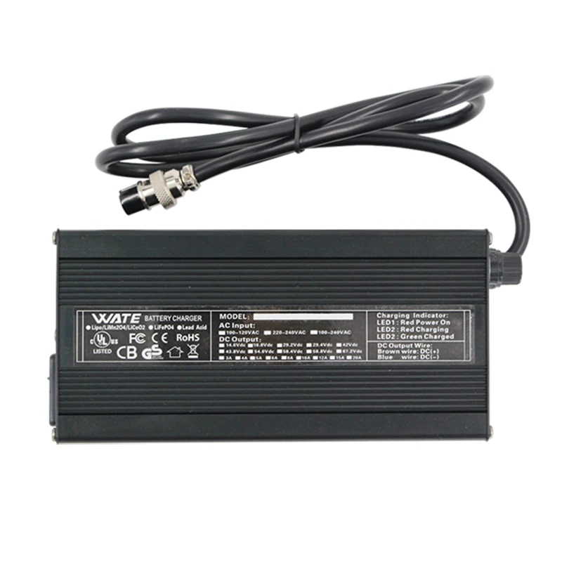 Carregador de Bateria v e Moto-bateria s Li-ion Carregador Inteligente Lipo - Limn2o4 Licoo2 42 v 8a 36 10 - Image 6