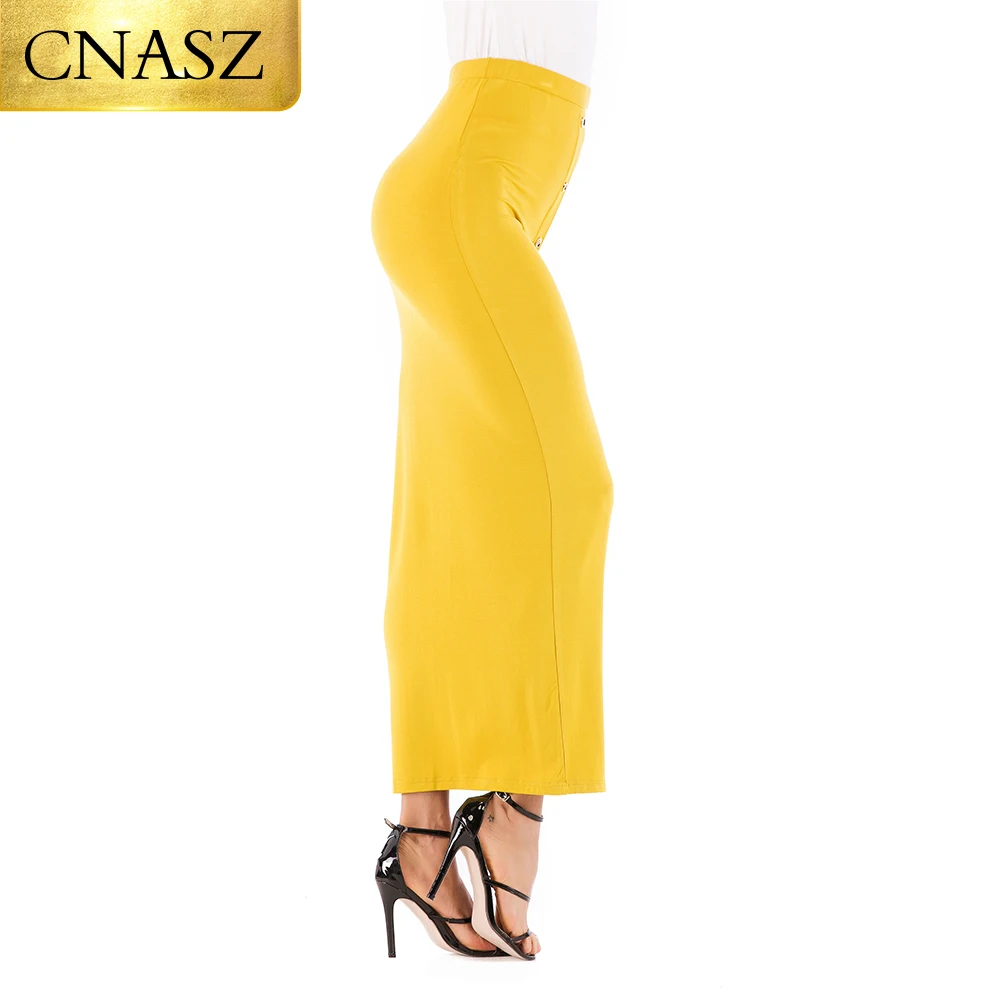 

Comfortable Fabric Solid Color Sexy Women's Clothing Dress Spandex Long Pencil Skirt Modal