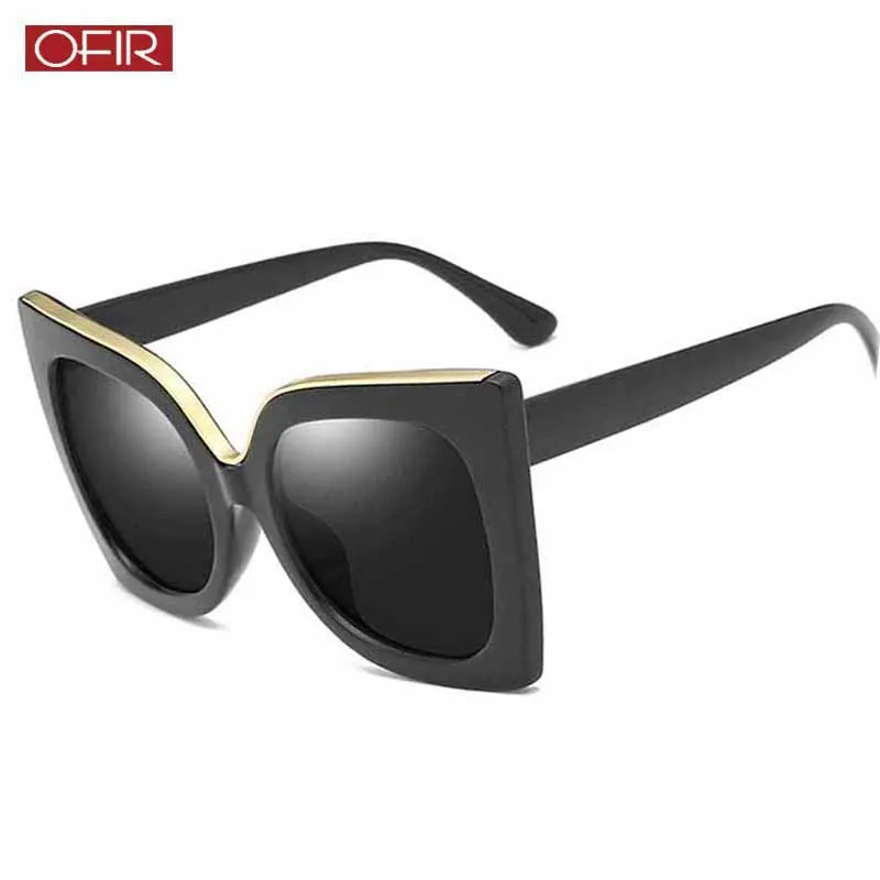 

OFIR Fshion New Oversized Sunglasses Men Women Classic Leopard Square Gradient Cat Eye Sun Glasses Eyewear UV400