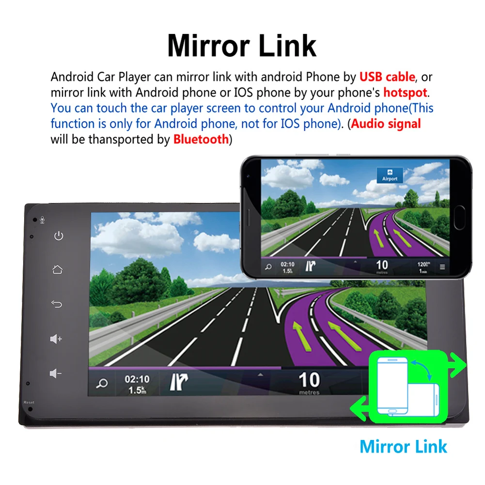 Top 7 Inch 2DIN Bluetooth WIFI Navigator Radio MP5 Audio Player GPS Reversing Camera RDS Quad-core Android 6.0 For Toyota EU Map 6 Top 7 Inch 2DIN Bluetooth WIFI Navigator Radio MP5 Audio Player GPS Reversing Camera RDS Quad-core Android 6.0 For Toyota EU Map 6