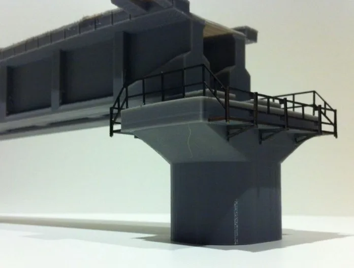 

1/87 Model Train ho scale diy architectural Model bridge piers dimension (multiple choice) material sand table Model materials