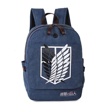 Impression de Bande Dessinée Sac À Dos Shingeki pas Kyojin Attaque sur Titan Cosplay sac À Dos École Multifonction Toile Adolescents cosplay Sacs