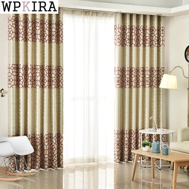 

Jacquard Thick Cloth Curtain Drapes Window Rideaux Cortinas Para Sala De Estar Curtains for Sitting Room Living Room S016&30