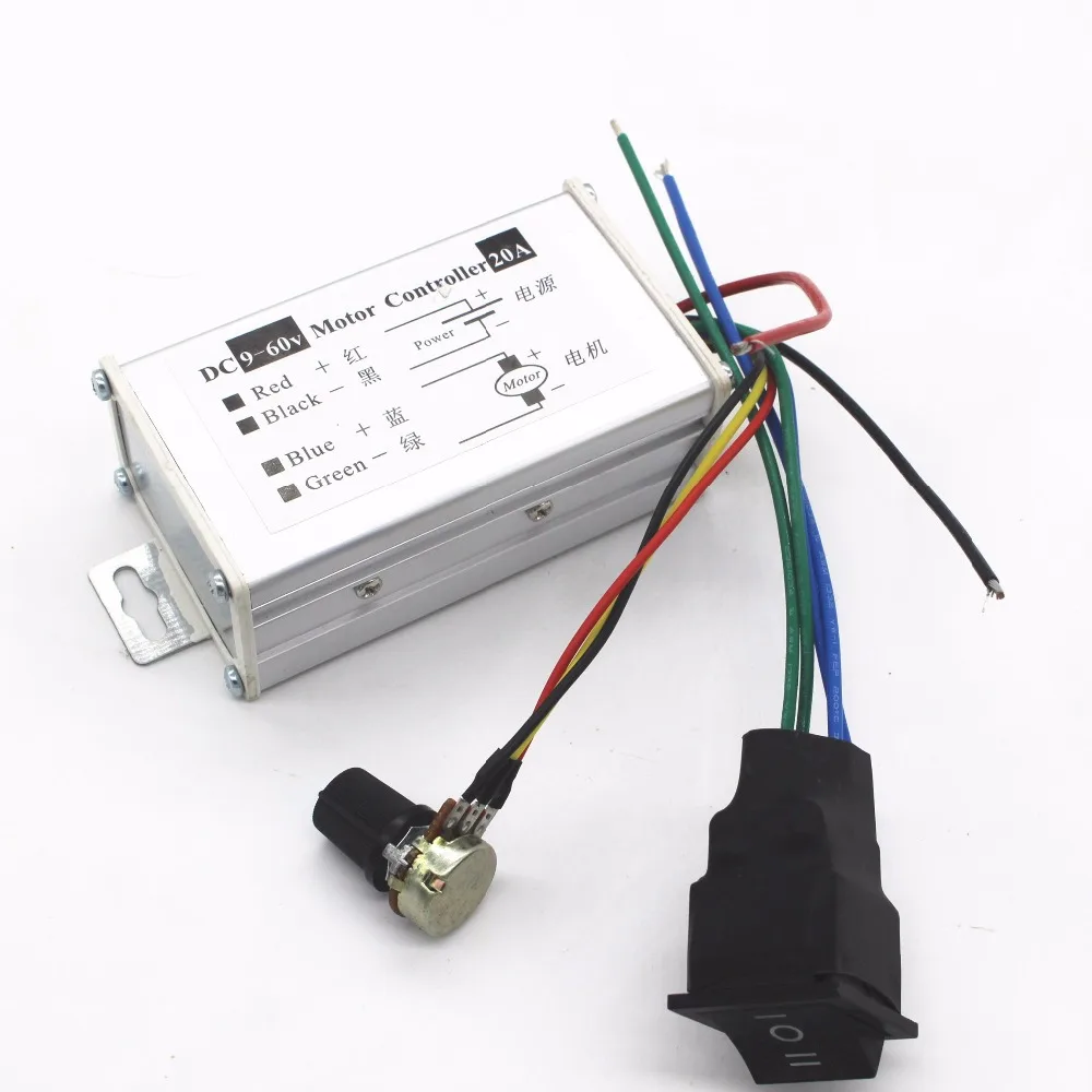 Регулятор двигателя CW / CCW 12V24V36V48V60V высокой мощности ширины импульса панель