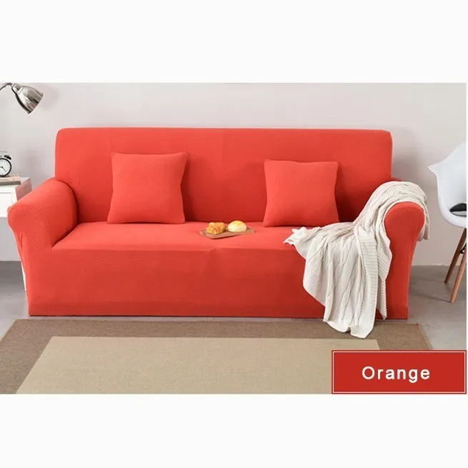 Современные эластичные секционные чехлы для диванов мебель твердый съемный чехол для дивана для гостиной универсальные пылезащитные Чехлы для кресел - Цвет: Orange