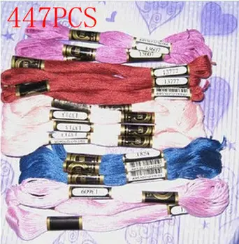 

Embroidery Thread Cotton Classic Similar DMC Cross Stitch Thread Free Shipping New Total 447 Pieces