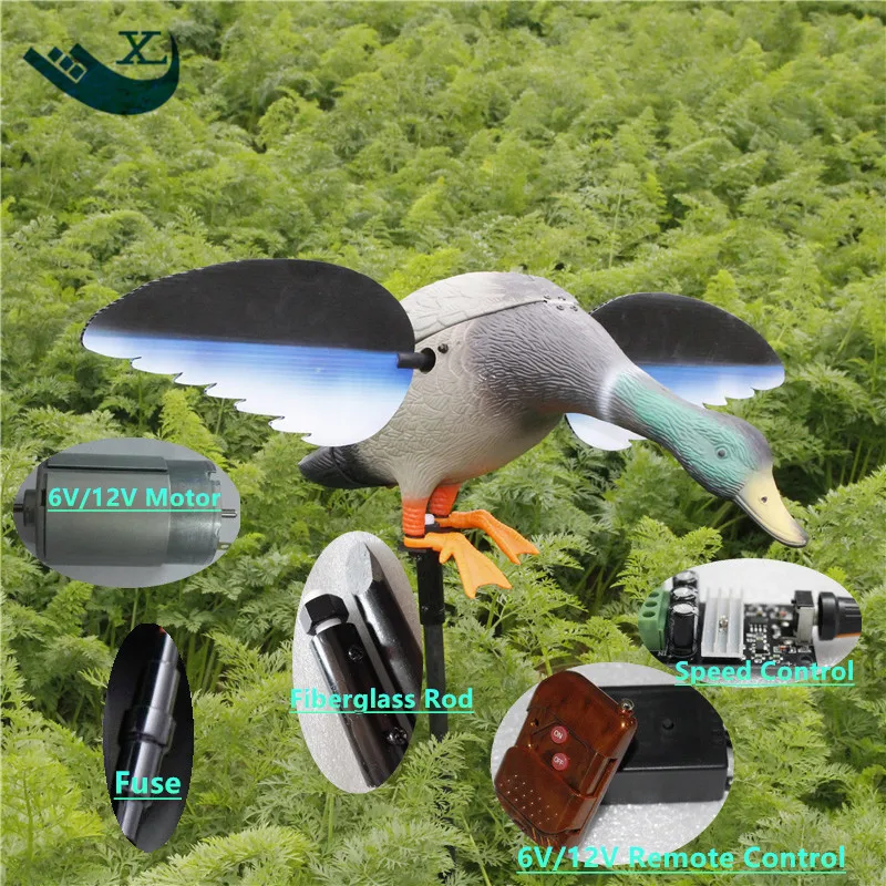 

Xilei Wholesale Dc 6V/12V Remote Control Eco-Friendly Paint Duck Decoy Duck Hunting