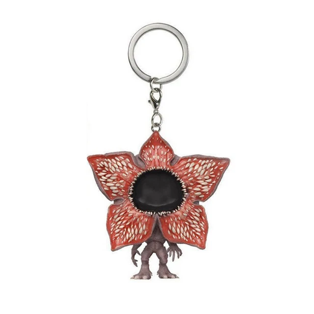 Stranger Things Keychain Action Figure Toys Eleven with eggos Demogorgon Model Vinyl Dolls Keyring Children Gift 3