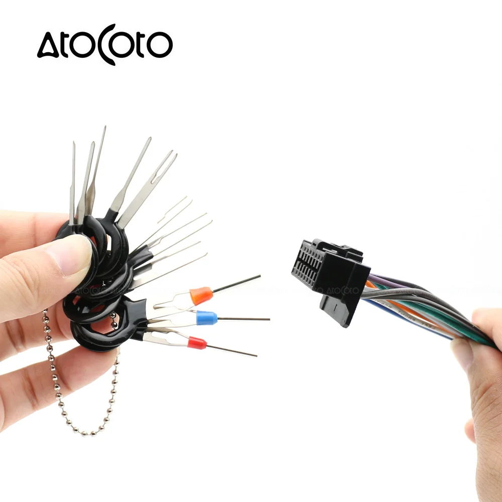 Wire harness connector pin removal