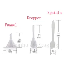 Mini plastic funnel, dropper,spatula Potable toiletry kits travel kit cosmetics accessory makeup DIY personal care tooling