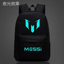 Logotipo de la Bolsa de Viaje Mochila Hombres Niños Barcelona Messi Adolescentes Regalo de La Escuela Niños Mochila Bolsas Mochila Escolar