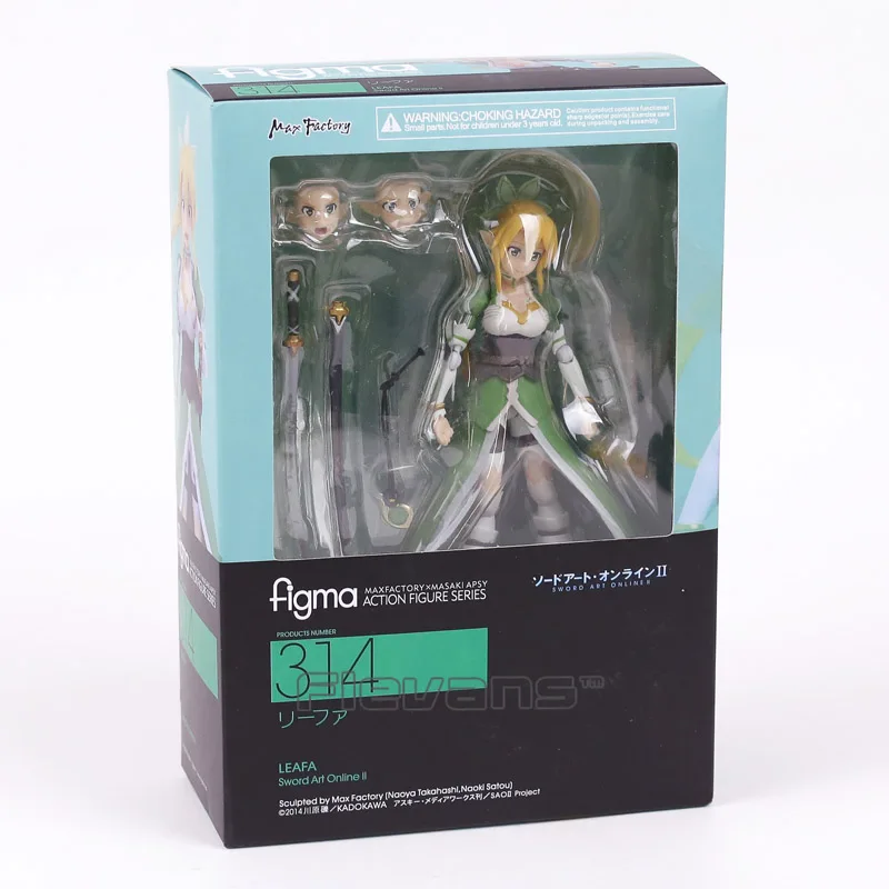 Figma Аниме Sword Art Online 15 см Ausna kirigaya kazuto штучная фигурка игрушки - Цвет: 314 with box